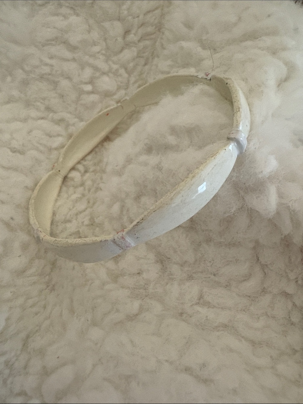White Enamel Bangle Bracelet - Women Accessories